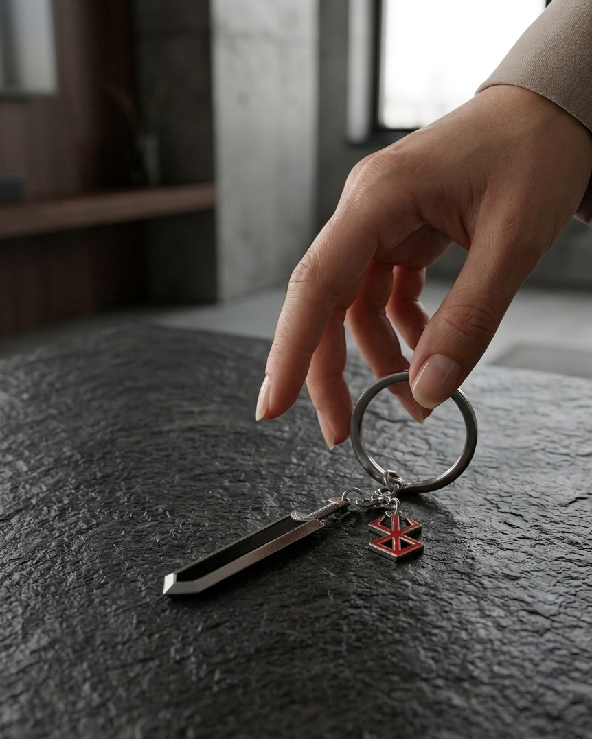 The Red Swordsman’s Vow Keychain – Black Swordsman Series