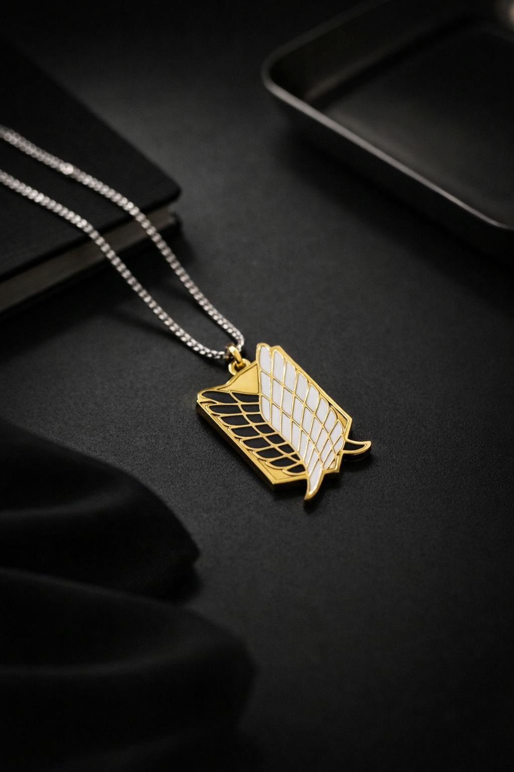Wings of Freedom Necklace (Gold & Blue) – The Titan Series