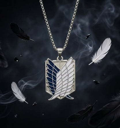 Wings of Freedom Necklace (Blue & White) – The Titan Series