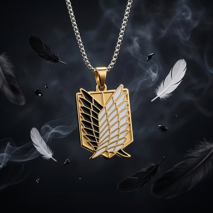 Wings of Freedom Necklace (Gold & Blue) – The Titan Series