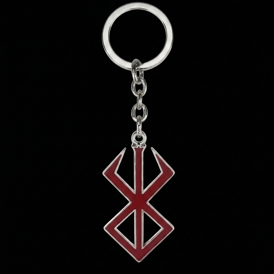 The Crimson Mark of Sacrifice Keychain – Black Swordsman Series