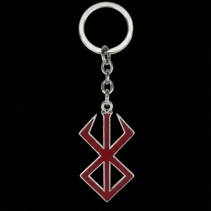 The Crimson Mark of Sacrifice Keychain – Black Swordsman Series