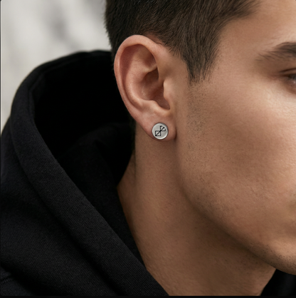 Struggler’s Mark Earrings – Black Swordsman Series