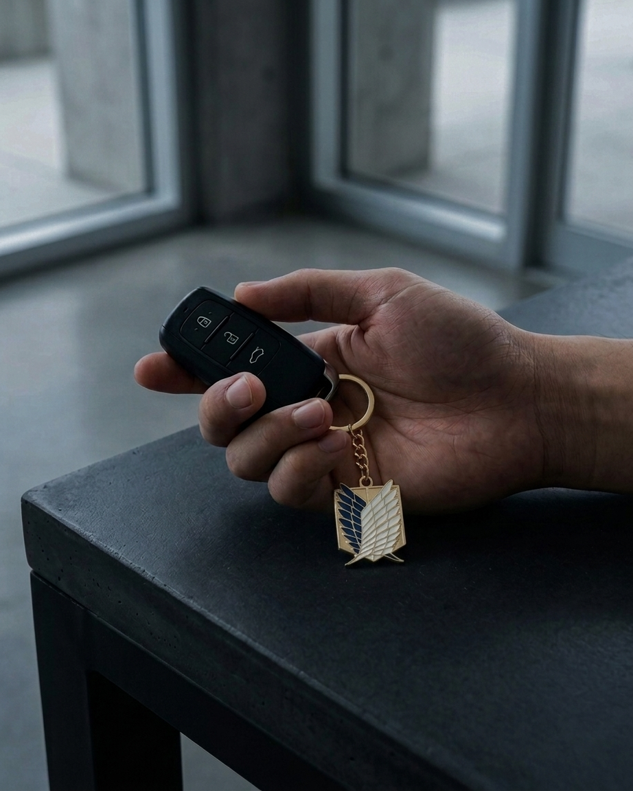 Wings of Freedom Keychain (Gold & Blue) – The Titan Series