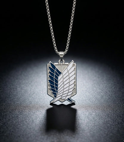 Wings of Freedom Necklace (Blue & White) – The Titan Series