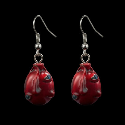 Cursed Sigil Drop Earrings – Black Swordsman Series