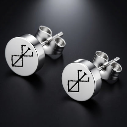 Struggler’s Mark Earrings – Black Swordsman Series