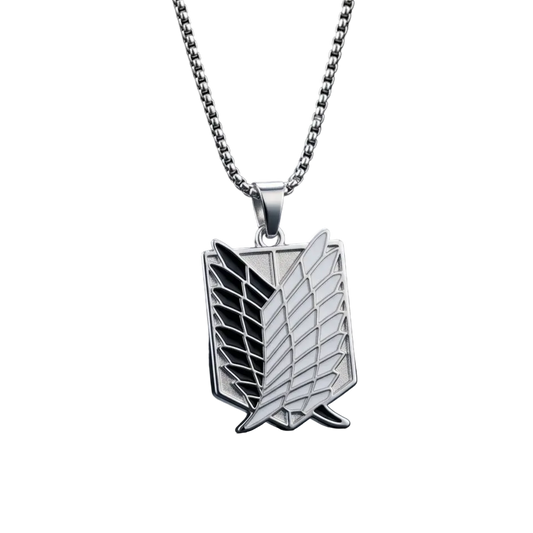 Wings of Freedom Necklace – Survey Corps Oath Pendant