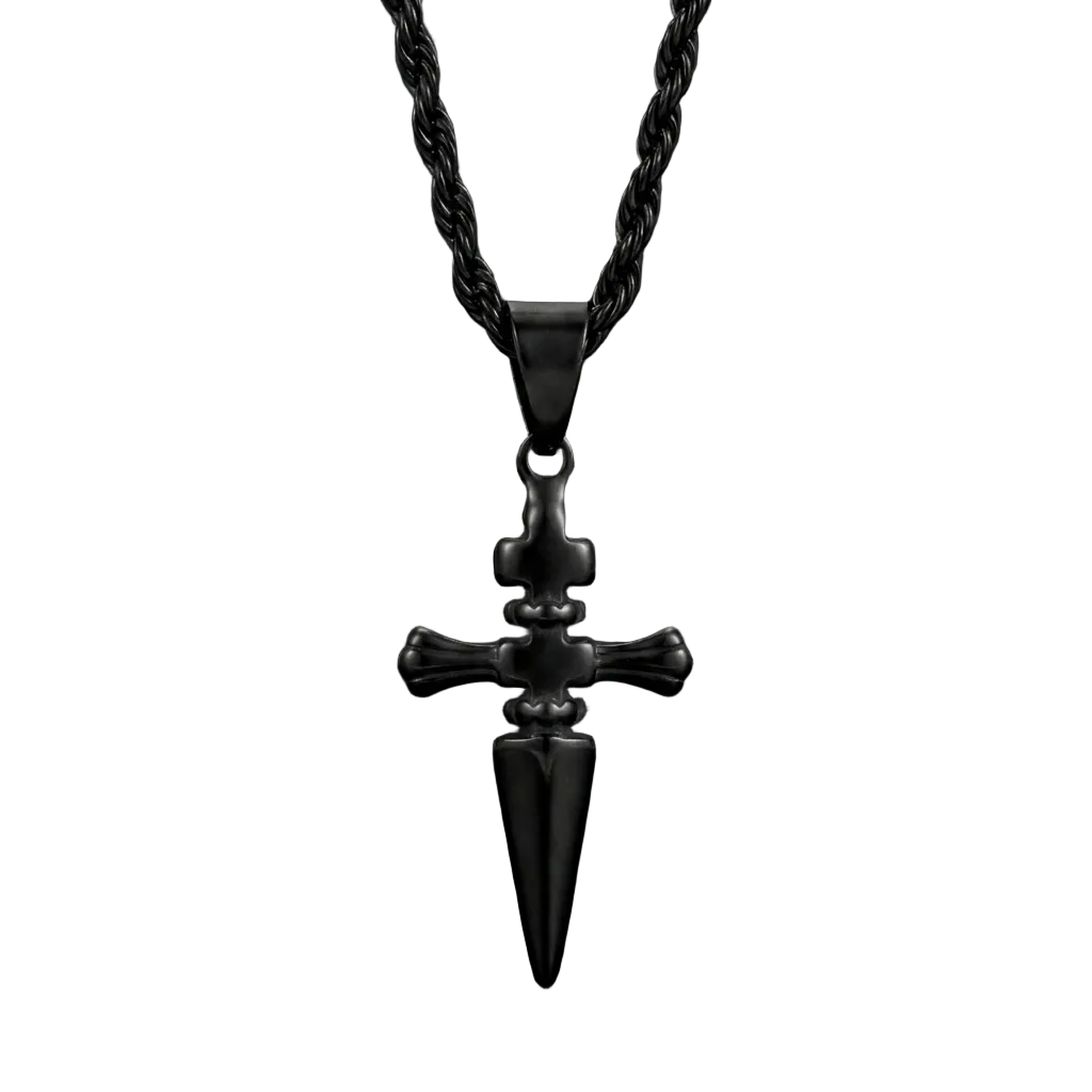 Oath Cross Necklace (Black) – The Hunter Series