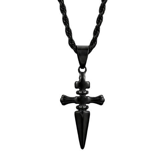 Oath Cross Necklace (Black) – The Hunter Series
