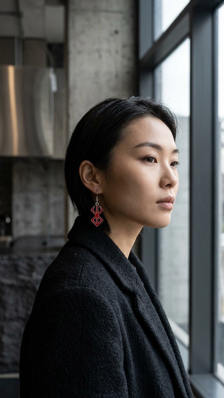 Eclipse Bloodline Earrings – Black Swordsman Series