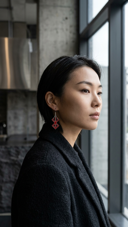 Eclipse Bloodline Earrings – Black Swordsman Series
