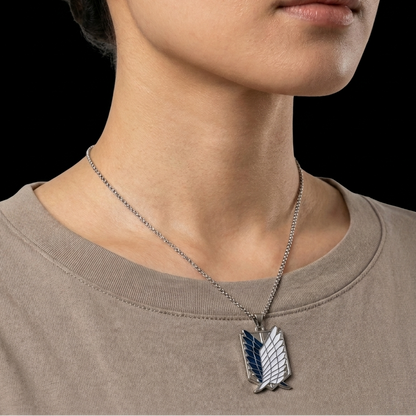 Wings of Freedom Necklace (Blue & White) – The Titan Series