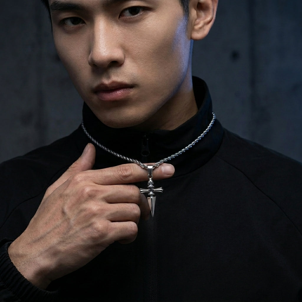 Oath Cross Necklace (Silver) – The Hunter Series