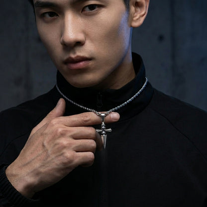 Oath Cross Necklace (Silver) – The Hunter Series