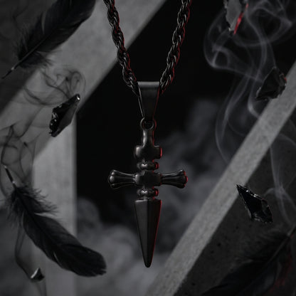 Oath Cross Necklace (Black) – The Hunter Series